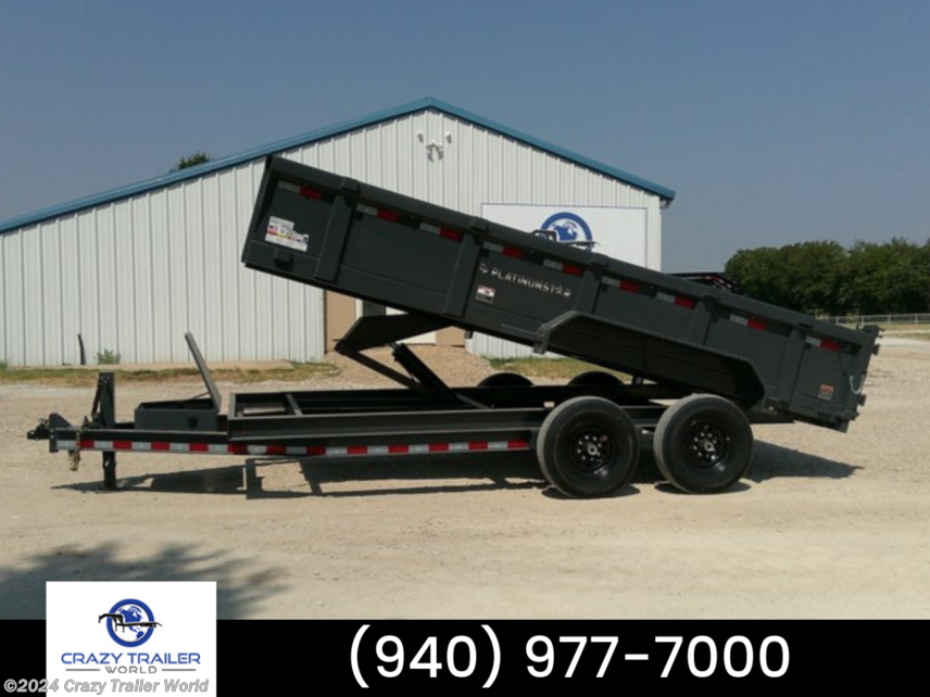 New 2023 DP Platinum Star 83X16 Dump Trailer 14K GVWR available in Whitesboro, Texas