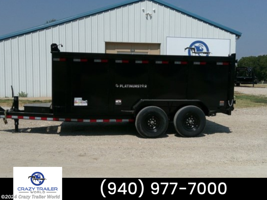 New 2023 DP Platinum Star 83X14 Tall Sided Dump Trailer 14K GVWR available in Whitesboro, Texas