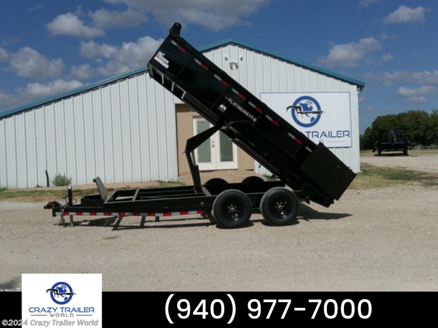 New 2023 DP Platinum Star 83X14 Dump Trailer 12K GVWR available in Whitesboro, Texas
