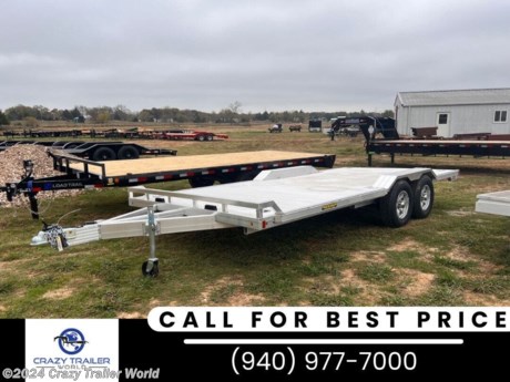 &lt;p&gt;stock # 278719&lt;/p&gt;
&lt;p&gt;&lt;span style=&quot;color: #212529; font-family: &#39;Open Sans&#39;, sans-serif; font-size: 16px; text-align: justify;&quot;&gt;This trailer is for sale at Crazy Trailer World in Whitesboro, Texas. We offer Rent To Own Financing and also offer traditional financing.&lt;/span&gt;&lt;/p&gt;
&lt;p style=&quot;box-sizing: border-box; margin: 0px; font-family: &#39;Open Sans&#39;, sans-serif; padding: 0px; line-height: 1.25; color: #212529; font-size: 16px; text-align: justify;&quot;&gt;&lt;span style=&quot;box-sizing: border-box; font-weight: bolder;&quot;&gt;New Aluma WB18H-TA-EL-DOF-R-RR&lt;/span&gt;&lt;/p&gt;
&lt;p style=&quot;box-sizing: border-box; margin: 0px; font-family: &#39;Open Sans&#39;, sans-serif; padding: 0px; line-height: 1.25; color: #212529; font-size: 16px; text-align: justify;&quot;&gt;&amp;bull; Upgraded to (2) 5200# Rubber torsion axles - Easy lube hubs&lt;br&gt;&amp;bull; Electric brakes, breakaway kit&lt;br&gt;&amp;bull; 15&quot; Radial tires&lt;br&gt;&amp;bull; Aluminum wheels,&amp;nbsp;&lt;br&gt;&amp;bull; Drive-over aluminum fenders&lt;br&gt;&amp;bull; Extruded aluminum floor&lt;br&gt;&amp;bull; Front retaining rail&lt;br&gt;&amp;bull; A-Framed aluminum tongue, 54&quot; long with 2-5/16&quot; coupler&lt;br&gt;&amp;bull; (2) 7&#39; Aluminum ramps with storage underneath&lt;br&gt;&amp;bull; Rub rail welded to stake pockets on sides&lt;br&gt;&amp;bull; (4) Recessed tie rings, SS #5000&lt;br&gt;&amp;bull; (2) Fold-down rear stabilizer jacks&lt;br&gt;&amp;bull; Swivel tongue jack,&amp;nbsp;&lt;br&gt;&amp;bull; LED Lighting package, safety chains&lt;br&gt;&amp;bull; 2 Front Load Lights&lt;br&gt;&amp;bull; Overall width = 101.5&quot;&lt;br&gt;&amp;bull; Overal length = 278.5&quot;&amp;nbsp;&lt;/p&gt;
&lt;p&gt;5 Year Warranty&lt;/p&gt;
&lt;p&gt;&lt;span style=&quot;color: #212529; font-family: &#39;Open Sans&#39;, sans-serif; font-size: 16px; text-align: justify;&quot;&gt;Please contact us to verify that this trailer is still available. All prices are subject to Tax, Title, Plates &amp;amp; Doc Fees. All Trailers are discounted for Cash or Finance Price ! We charge a convenience fee on credit card purchases. Crazy Trailer World Of Whitesboro Texas is located near Dallas Texas, Gainesville Texas, Sherman Texas, Denison Texas, Denton Texas, Little Elm Texas, Frisco Texas, Corinth Texas, Ardmore Oklahoma, Durant Oklahoma, The Colony Texas, Highland Village Texas, Allen Texas, Bonham Texas, Lewisville Texas, Plano Texas, Paris Texas, Wichita Falls Texas, Oklahoma City Oklahoma, Trenton Texas. Come see us for the best deal on Dump Trailers, Equipment Trailers, Flatbed Trailers, Skidloader Trailers, Tiltbed Trailer, Bobcat Trailer, Farm Trailer, Trash Trailer, Cleanup Trailer, Hotshot Trailer, Gooseneck Trailer, Trailor, Load Trail Trailers for sale, Utility Trailer, ATV Trailer, UTV Trailer, Side X Side Trailer, SXS Trailer, Mower Trailer, Truck Beds, Truck Flatbeds, Tank Trailers, Hydraulic Dovetail Trailers, MAX Ramp Trailer, Ramp Trailer, Deckover Trailer, Pintle Trailer, Construction Trailer, Contractor Trailer, Jeep Trailers, Buggy Hauler Trailers, Scissor Lift Trailers, Used Trailer, Car Hauler, Car Trailers, Lawncare Trailers, Landscape Trailers, Low Pro Trailers, Backhoe Trailers, Golf Cart Trailers, Side Load Trailers, Tall Sided Dump Trailer for sale, 3&#39; Tall Side Dump Trailer, 4&#39; tall side dump trailer, gooseneck dump trailer, fold down side dump trailers. We are also a Aluma Aluminum Trailer Dealer. We have Aluminum Trailers for sale in Texas.&lt;/span&gt;&lt;/p&gt;
&lt;p&gt;&lt;span style=&quot;font-size: 8pt;&quot;&gt;Crazy Trailer World&amp;nbsp;is not responsible for any Typos, Errors or misprints.&lt;/span&gt;&lt;/p&gt;
&lt;p&gt;&amp;nbsp;&lt;/p&gt;
&lt;p&gt;&lt;span style=&quot;font-size: 8pt;&quot;&gt;Follow Crazy Trailer World on social media:&lt;/span&gt;&lt;br&gt;&lt;span style=&quot;font-size: 8pt;&quot;&gt;Facebook&amp;nbsp;Instagram&amp;nbsp;YouTube TikTok&lt;/span&gt;&lt;/p&gt;