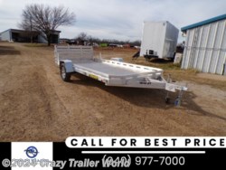 New 2024 Aluma 7814S-BT 14&apos; Aluminum Deck Utility Trailer available in Whitesboro, Texas