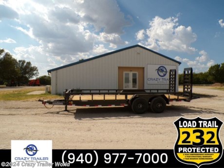 &lt;ul&gt;
&lt;li&gt;
&lt;p&gt;stock # R1307919&lt;/p&gt;
&lt;p&gt;This trailer is for sale at Crazy Trailer World in Whitesboro, Texas. We offer Rent To Own Financing and also offer traditional financing&lt;/p&gt;
&lt;/li&gt;
&lt;li&gt;83&quot; x 20&#39; Tandem Equipment Trailer&lt;/li&gt;
&lt;li&gt;ST235/80 R16 LRE 10 Ply. &lt;br&gt;* 6&quot; Channel Frame&lt;br&gt;* Coupler 2-5/16&quot; Adjustable (4 HOLE)&lt;br&gt;* Treated Wood Floor&lt;br&gt;* 2 - 7,000 Lb Dexter Spring Axles ( Electric FSA Brakes on both axles)&lt;br&gt;* Diamond Plate Fenders (weld-on)&lt;br&gt;* Fold Up Ramps 5&#39; x 24&quot; x 4&quot;&lt;br&gt;* 16&quot; Cross-Members&lt;br&gt;* Jack Spring Loaded Drop Leg 1-10K&lt;br&gt;* Lights LED (w/Cold Weather Harness)&lt;br&gt;* Line Weld&lt;br&gt;* 4 - D-Rings 3&quot; Weld On&lt;br&gt;* 3&quot; - Pipe Top Side Rails (removable)&lt;br&gt;* Road Service Program&amp;nbsp;&lt;br&gt;* Spare Tire Mount&lt;br&gt;* Black (w/Primer)&lt;br&gt;CS8320072&lt;/li&gt;
&lt;li&gt;
&lt;p&gt;Please contact us to verify that this trailer is still available. All prices are subject to Tax, Title, Plates &amp;amp; Doc Fees. All Trailers are discounted for Cash or Finance Price ! We charge a convenience fee on credit card purchases. Crazy Trailer World Of Whitesboro Texas is located near Dallas Texas, Gainesville Texas, Sherman Texas, Denison Texas, Denton Texas, Little Elm Texas, Frisco Texas, Corinth Texas, Ardmore Oklahoma, Durant Oklahoma, The Colony Texas, Highland Village Texas, Allen Texas, Bonham Texas, Lewisville Texas, Plano Texas, Paris Texas, Wichita Falls Texas, Oklahoma City Oklahoma, Trenton Texas. Come see us for the best deal on Dump Trailers, Equipment Trailers, Flatbed Trailers, Skidloader Trailers, Tiltbed Trailer, Bobcat Trailer, Farm Trailer, Trash Trailer, Cleanup Trailer, Hotshot Trailer, Gooseneck Trailer, Trailor, Load Trail Trailers for sale, Utility Trailer, ATV Trailer, UTV Trailer, Side X Side Trailer, SXS Trailer, Mower Trailer, Truck Beds, Truck Flatbeds, Tank Trailers, Hydraulic Dovetail Trailers, MAX Ramp Trailer, Ramp Trailer, Deckover Trailer, Pintle Trailer, Construction Trailer, Contractor Trailer, Jeep Trailers, Buggy Hauler Trailers, Scissor Lift Trailers, Used Trailer, Car Hauler, Car Trailers, Lawncare Trailers, Landscape Trailers, Low Pro Trailers, Backhoe Trailers, Golf Cart Trailers, Side Load Trailers, Tall Sided Dump Trailer for sale, 3&#39; Tall Side Dump Trailer, 4&#39; tall side dump trailer, gooseneck dump trailer, fold down side dump trailers. We are also a Aluma Aluminum Trailer Dealer. We have Aluminum Trailers for sale in Texas.&lt;/p&gt;
&lt;/li&gt;
&lt;/ul&gt;
&lt;p&gt;&lt;span style=&quot;font-size: 8pt;&quot;&gt;&lt;a href=&quot;https://www.crazytrailerworld.com/whitesboro&quot; rel=&quot;noopener noreferrer&quot;&gt;Crazy Trailer World&lt;/a&gt;&amp;nbsp;is not responsible for any Typos, Errors or misprints.&lt;/span&gt;&lt;/p&gt;
&lt;p&gt;&amp;nbsp;&lt;/p&gt;
&lt;p&gt;&lt;span style=&quot;font-size: 8pt;&quot;&gt;Follow Crazy Trailer World on social media:&lt;/span&gt;&lt;br&gt;&lt;span style=&quot;font-size: 8pt;&quot;&gt;&lt;a href=&quot;https://www.facebook.com/crazytrailerworldwhitesboro&quot; rel=&quot;noopener noreferrer&quot;&gt;Facebook&lt;/a&gt;&amp;nbsp;&lt;a href=&quot;https://www.instagram.com/crazytrailerworldwhitesboro/&quot; rel=&quot;noopener noreferrer&quot;&gt;Instagram&lt;/a&gt;&amp;nbsp;&lt;a href=&quot;https://www.youtube.com/@CrazyTrailerWorldWhitesboro&quot; rel=&quot;noopener noreferrer&quot;&gt;YouTube&lt;/a&gt; &lt;a href=&quot;https://www.tiktok.com/@ctw.whitesboro&quot;&gt;TikTok&lt;/a&gt;&lt;/span&gt;&lt;/p&gt;