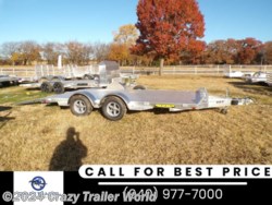 New 2024 Aluma 8216TA-R 16&apos; Aluminum Car Hauler Trailer available in Whitesboro, Texas