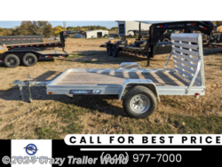 New 2024 Aluma 6810ESW-S-TG 10&apos;  Aluminum Utility Trailer available in Whitesboro, Texas