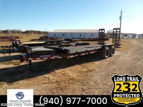 &lt;p&gt;Stock# R1308245&lt;/p&gt;
&lt;p&gt;This trailer is for sale at Crazy Trailer World in Whitesboro, Texas. We offer Rent To Own Financing and also offer traditional financing&lt;/p&gt;
&lt;ul&gt;
&lt;li&gt;83&quot; x 20&#39; Tandem Axle Equipment Trailer&lt;/li&gt;
&lt;li&gt;ST235/80 R16 LRE 10 Ply. &lt;br /&gt;* 8&quot; I-Beam Frame&lt;br /&gt;* Coupler 2-5/16&quot; Adjustable (6 HOLE)&lt;br /&gt;* 4 - Chain Tie Downs&lt;br /&gt;* Blackwood PRO Floor w/2&#39; Dove Tail&amp;nbsp;&lt;br /&gt;* 2 - 7,000 Lb Dexter Spring Axles ( Electric FSA Brakes onboth axles)&lt;br /&gt;* Diamond Plate Fenders (removable)&lt;br /&gt;* Fold Up Ramps 5&#39; x 24&quot; x 4&quot; (&lt;br /&gt;* 16&quot; Cross-Members&lt;br /&gt;* Jack Spring Loaded Drop Leg 1-10K&lt;br /&gt;* Lights LED (w/Cold Weather Harness)&lt;br /&gt;* 8 - D-Rings 4&quot; Weld On&lt;br /&gt;* Road Service Program&amp;nbsp;&lt;br /&gt;* Front Tongue Mount (MAX-Box w/Divider)&lt;br /&gt;* Spare Tire Mount (HD)&lt;br /&gt;* Black (w/Primer)&lt;br /&gt;CB8320072&lt;/li&gt;
&lt;li&gt;
&lt;p&gt;Please contact us to verify that this trailer is still available. All prices are subject to Tax, Title, Plates &amp;amp; Doc Fees. All Trailers are discounted for Cash or Finance Price ! We charge a convenience fee on credit card purchases. Crazy Trailer World Of Whitesboro Texas is located near Dallas Texas, Gainesville Texas, Sherman Texas, Denison Texas, Denton Texas, Little Elm Texas, Frisco Texas, Corinth Texas, Ardmore Oklahoma, Durant Oklahoma, The Colony Texas, Highland Village Texas, Allen Texas, Bonham Texas, Lewisville Texas, Plano Texas, Paris Texas, Wichita Falls Texas, Oklahoma City Oklahoma, Trenton Texas. Come see us for the best deal on Dump Trailers, Equipment Trailers, Flatbed Trailers, Skidloader Trailers, Tiltbed Trailer, Bobcat Trailer, Farm Trailer, Trash Trailer, Cleanup Trailer, Hotshot Trailer, Gooseneck Trailer, Trailor, Load Trail Trailers for sale, Utility Trailer, ATV Trailer, UTV Trailer, Side X Side Trailer, SXS Trailer, Mower Trailer, Truck Beds, Truck Flatbeds, Tank Trailers, Hydraulic Dovetail Trailers, MAX Ramp Trailer, Ramp Trailer, Deckover Trailer, Pintle Trailer, Construction Trailer, Contractor Trailer, Jeep Trailers, Buggy Hauler Trailers, Scissor Lift Trailers, Used Trailer, Car Hauler, Car Trailers, Lawncare Trailers, Landscape Trailers, Low Pro Trailers, Backhoe Trailers, Golf Cart Trailers, Side Load Trailers, Tall Sided Dump Trailer for sale, 3&#39; Tall Side Dump Trailer, 4&#39; tall side dump trailer, gooseneck dump trailer, fold down side dump trailers. We are also a Aluma Aluminum Trailer Dealer. We have Aluminum Trailers for sale in Texas.&lt;/p&gt;
&lt;ul&gt;
&lt;li&gt;
&lt;div&gt;Crazy Trailer World is not responsible for any Typos, Errors or misprints.&lt;/div&gt;
&lt;/li&gt;
&lt;/ul&gt;
&lt;/li&gt;
&lt;/ul&gt;