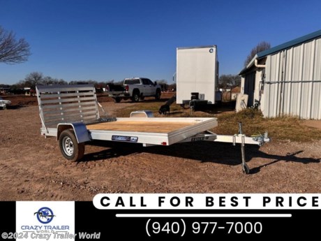 &lt;p&gt;Stock # RB280343&lt;/p&gt;
&lt;p&gt;&lt;span style=&quot;color: #212529; font-family: &#39;Open Sans&#39;, sans-serif; font-size: 16px; text-align: justify;&quot;&gt;This trailer is for sale at Crazy Trailer World in Whitesboro, Texas. We offer Rent To Own Financing and also offer traditional financing.&lt;/span&gt;&lt;/p&gt;
&lt;p&gt;&lt;strong&gt;&lt;span style=&quot;color: #212529; font-family: &#39;Open Sans&#39;, sans-serif; font-size: 16px; text-align: justify;&quot;&gt;Aluma 6812ESW-S-TG&lt;/span&gt;&lt;/strong&gt;&lt;/p&gt;
&lt;p style=&quot;text-align: justify;&quot;&gt;3500# Rubber torsion axle (rated at 2990#)- No brakes - Easy lube hubs&lt;/p&gt;
&lt;p style=&quot;text-align: justify;&quot;&gt;&amp;bull; ST205/75R14 LRC Radial tires&amp;nbsp;&lt;/p&gt;
&lt;p style=&quot;text-align: justify;&quot;&gt;&amp;bull; Steel wheels,&amp;nbsp;&lt;/p&gt;
&lt;p style=&quot;text-align: justify;&quot;&gt;&amp;bull; Aluminum fenders&lt;/p&gt;
&lt;p style=&quot;text-align: justify;&quot;&gt;&amp;bull; 2 x 8 #1 grade pressure-treated floor&lt;/p&gt;
&lt;p style=&quot;text-align: justify;&quot;&gt;&amp;bull; 7&quot; Heavy-duty frame rail&lt;/p&gt;
&lt;p style=&quot;text-align: justify;&quot;&gt;&amp;bull; A-Framed aluminum tongue 2&quot; coupler&lt;/p&gt;
&lt;p style=&quot;text-align: justify;&quot;&gt;&amp;bull; (4) Tie down loops (2 per side)&lt;/p&gt;
&lt;p style=&quot;text-align: justify;&quot;&gt;&amp;bull; Swivel tongue jack&lt;/p&gt;
&lt;p style=&quot;text-align: justify;&quot;&gt;&amp;bull; LED Lighting package, safety chains&lt;/p&gt;
&lt;p style=&quot;text-align: justify;&quot;&gt;&amp;bull; Aluminum tailgate = 67.25&quot; x 44&quot; long&lt;/p&gt;
&lt;p style=&quot;text-align: justify;&quot;&gt;&amp;bull; Overall width = 92.5&quot;&lt;/p&gt;
&lt;p style=&quot;text-align: justify;&quot;&gt;&amp;bull; Overall length = 199&quot;&amp;nbsp;&lt;/p&gt;
&lt;p style=&quot;text-align: justify;&quot;&gt;&amp;nbsp;&lt;/p&gt;
&lt;p&gt;5 Year Warranty&amp;nbsp;&lt;/p&gt;
&lt;p&gt;&lt;span style=&quot;color: #212529; font-family: &#39;Open Sans&#39;, sans-serif; font-size: 16px; text-align: justify;&quot;&gt;Please contact us to verify that this trailer is still available. All prices are subject to Tax, Title, Plates &amp;amp; Doc Fees. All Trailers are discounted for Cash or Finance Price ! We charge a convenience fee on credit card purchases. Crazy Trailer World Of Whitesboro Texas is located near Dallas Texas, Gainesville Texas, Sherman Texas, Denison Texas, Denton Texas, Little Elm Texas, Frisco Texas, Corinth Texas, Ardmore Oklahoma, Durant Oklahoma, The Colony Texas, Highland Village Texas, Allen Texas, Bonham Texas, Lewisville Texas, Plano Texas, Paris Texas, Wichita Falls Texas, Oklahoma City Oklahoma, Trenton Texas. Come see us for the best deal on Dump Trailers, Equipment Trailers, Flatbed Trailers, Skidloader Trailers, Tiltbed Trailer, Bobcat Trailer, Farm Trailer, Trash Trailer, Cleanup Trailer, Hotshot Trailer, Gooseneck Trailer, Trailor, Load Trail Trailers for sale, Utility Trailer, ATV Trailer, UTV Trailer, Side X Side Trailer, SXS Trailer, Mower Trailer, Truck Beds, Truck Flatbeds, Tank Trailers, Hydraulic Dovetail Trailers, MAX Ramp Trailer, Ramp Trailer, Deckover Trailer, Pintle Trailer, Construction Trailer, Contractor Trailer, Jeep Trailers, Buggy Hauler Trailers, Scissor Lift Trailers, Used Trailer, Car Hauler, Car Trailers, Lawncare Trailers, Landscape Trailers, Low Pro Trailers, Backhoe Trailers, Golf Cart Trailers, Side Load Trailers, Tall Sided Dump Trailer for sale, 3&#39; Tall Side Dump Trailer, 4&#39; tall side dump trailer, gooseneck dump trailer, fold down side dump trailers. We are also a Aluma Aluminum Trailer Dealer. We have Aluminum Trailers for sale in Texas.&lt;/span&gt;&lt;/p&gt;
&lt;p&gt;&lt;span style=&quot;color: #212529; font-family: &#39;Open Sans&#39;, sans-serif; font-size: 16px; text-align: justify;&quot;&gt;&lt;span style=&quot;color: #212529; font-family: Open Sans, sans-serif;&quot;&gt;&lt;span style=&quot;font-size: 16px;&quot;&gt;Crazy Trailer World is not responsible for any Typos, Errors or misprints.&lt;/span&gt;&lt;/span&gt;&lt;/span&gt;&lt;/p&gt;