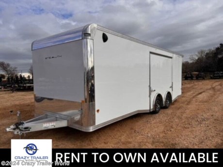 &lt;p&gt;&lt;em&gt;&lt;strong&gt;&lt;span style=&quot;color: #222222; font-family: Arial, Helvetica, sans-serif; font-size: small;&quot;&gt;Due to recent storm this trailer may have slight hail damage to roof&lt;/span&gt;&lt;/strong&gt;&lt;/em&gt;&lt;/p&gt;
&lt;p&gt;&amp;nbsp;&lt;/p&gt;
&lt;p&gt;Stock # RT001689&lt;/p&gt;
&lt;p&gt;&amp;nbsp;&lt;/p&gt;
&lt;p&gt;&lt;span style=&quot;color: #212529; font-family: &#39;Open Sans&#39;, sans-serif; font-size: 16px; text-align: justify;&quot;&gt;This trailer is for sale at Crazy Trailer World in Whitesboro, Texas. We offer Rent To Own Financing and also offer traditional financing.&lt;/span&gt;&lt;/p&gt;
&lt;p&gt;&amp;nbsp;&lt;/p&gt;
&lt;p&gt;&lt;strong&gt;New Stealth by Alcom ZC8.5X24SCH-LMTX23&lt;/strong&gt;&lt;/p&gt;
&lt;ul&gt;
&lt;li&gt;**LIMITED MODEL**&lt;/li&gt;
&lt;li&gt;** INTEGRATED FRAME **&lt;/li&gt;
&lt;li&gt;** FLAT FRONT W/ CAST CORNERS&lt;/li&gt;
&lt;li&gt;16&quot; O/C Walls, Roof &amp;amp; Floor Studs&lt;/li&gt;
&lt;li&gt;2&quot;x6&quot; Subtube Framing&lt;/li&gt;
&lt;li&gt;.030 Screwless Skin, Bonded on Seams&lt;/li&gt;
&lt;li&gt;Rear Canopy&lt;/li&gt;
&lt;li&gt;Pinnacle Style Pull Out Step&lt;/li&gt;
&lt;li&gt;Elite Escape Door&lt;/li&gt;
&lt;li&gt;One Piece Aluminum Roof&lt;/li&gt;
&lt;li&gt;Box Length: 24&#39;&lt;/li&gt;
&lt;li&gt;Box Width: 99&quot;&amp;nbsp;&lt;/li&gt;
&lt;li&gt;Interior Height: 85&quot; (3in additional height added)&lt;/li&gt;
&lt;li&gt;Rear Door Opening: 79 1/4&quot;&lt;/li&gt;
&lt;li&gt;Axles: 2-5k Braked TORSION Axles&lt;/li&gt;
&lt;li&gt;Spread Axle Upgrade w/Tapered Fender Skirting&lt;/li&gt;
&lt;li&gt;24&quot; Stoneguard&lt;/li&gt;
&lt;li&gt;Tire:15&quot; Aluminum Wheels 225/75R15&amp;nbsp;&lt;/li&gt;
&lt;li&gt;2 5/16&quot; Coupler&lt;/li&gt;
&lt;li&gt;GVW: 9990#&lt;/li&gt;
&lt;li&gt;(2) Dome Lights w/Wall Switch&lt;/li&gt;
&lt;li&gt;Car Hauler Grade Rear Ramp w/Spring Assist, Starter Flap &amp;amp; Aluminum Hardware&lt;/li&gt;
&lt;li&gt;Beavertail Construction&lt;/li&gt;
&lt;li&gt;5000# Center Jack&lt;/li&gt;
&lt;li&gt;3/4&quot; Water Resistant Decking&lt;/li&gt;
&lt;li&gt;White Vinyl Faced Luan Walls&lt;/li&gt;
&lt;li&gt;Exterior LED Lighting&lt;/li&gt;
&lt;li&gt;Plastic Salem Vents&lt;/li&gt;
&lt;li&gt;4&quot; Exterior Trim&lt;/li&gt;
&lt;li&gt;Interior Cove Trim Package&lt;/li&gt;
&lt;li&gt;(4) HD D-Rings&lt;/li&gt;
&lt;li&gt;32&quot;x78&quot; Side Access Door w/ Paddle Handle &amp;amp; Piano Hinge&lt;/li&gt;
&lt;li&gt;(2) Safety Chains&lt;/li&gt;
&lt;li&gt;4-Year Limited Warranty&lt;/li&gt;
&lt;li&gt;SIDE DOOR:&amp;nbsp; CURBSIDE FRONT&lt;/li&gt;
&lt;li&gt;COLOR:&amp;nbsp; White&lt;/li&gt;
&lt;/ul&gt;
&lt;p&gt;&amp;nbsp;&lt;/p&gt;
&lt;p&gt;&lt;span style=&quot;color: #212529; font-family: &#39;Open Sans&#39;, sans-serif; font-size: 16px; text-align: justify;&quot;&gt;Please contact us to verify that this trailer is still available. All prices are subject to Tax, Title, Plates &amp;amp; Doc Fees. All Trailers are discounted for Cash or Finance Price ! We charge a convenience fee on credit card purchases. Crazy Trailer World Of Whitesboro Texas is located near Dallas Texas, Gainesville Texas, Sherman Texas, Denison Texas, Denton Texas, Little Elm Texas, Frisco Texas, Corinth Texas, Ardmore Oklahoma, Durant Oklahoma, The Colony Texas, Highland Village Texas, Allen Texas, Bonham Texas, Lewisville Texas, Plano Texas, Paris Texas, Wichita Falls Texas, Oklahoma City Oklahoma, Trenton Texas. Come see us for the best deal on Dump Trailers, Equipment Trailers, Flatbed Trailers, Skidloader Trailers, Tiltbed Trailer, Bobcat Trailer, Farm Trailer, Trash Trailer, Cleanup Trailer, Hotshot Trailer, Gooseneck Trailer, Trailor, Load Trail Trailers for sale, Utility Trailer, ATV Trailer, UTV Trailer, Side X Side Trailer, SXS Trailer, Mower Trailer, Truck Beds, Truck Flatbeds, Tank Trailers, Hydraulic Dovetail Trailers, MAX Ramp Trailer, Ramp Trailer, Deckover Trailer, Pintle Trailer, Construction Trailer, Contractor Trailer, Jeep Trailers, Buggy Hauler Trailers, Scissor Lift Trailers, Used Trailer, Car Hauler, Car Trailers, Lawncare Trailers, Landscape Trailers, Low Pro Trailers, Backhoe Trailers, Golf Cart Trailers, Side Load Trailers, Tall Sided Dump Trailer for sale, 3&#39; Tall Side Dump Trailer, 4&#39; tall side dump trailer, gooseneck dump trailer, fold down side dump trailers. We are also a Aluma Aluminum Trailer Dealer. We have Aluminum Trailers for sale in Texas.&lt;/span&gt;&lt;/p&gt;
&lt;p&gt;&amp;nbsp;&lt;/p&gt;
&lt;p&gt;&lt;span style=&quot;color: #212529; font-family: &#39;Open Sans&#39;, sans-serif; font-size: 16px; text-align: justify;&quot;&gt;&lt;span style=&quot;color: #212529; font-family: Open Sans, sans-serif;&quot;&gt;&lt;span style=&quot;font-size: 16px;&quot;&gt;Crazy Trailer World is not responsible for any Typos, Errors or misprints.&lt;/span&gt;&lt;/span&gt;&lt;/span&gt;&lt;/p&gt;
&lt;p&gt;&amp;nbsp;&lt;/p&gt;