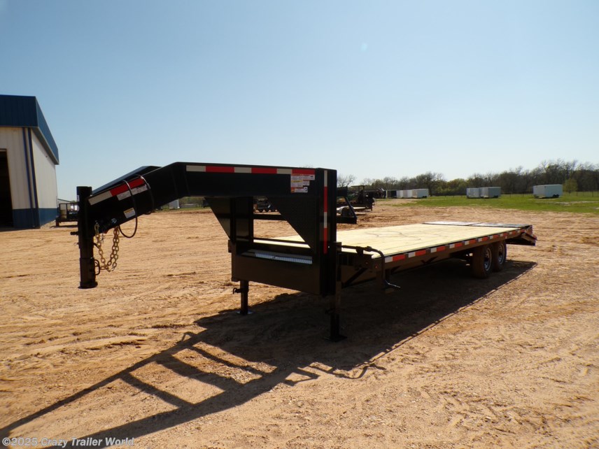 New 2025 Texas Pride 102X25 Deckover Flatbed Gooseneck Trailer 14K LB available in Whitesboro, Texas