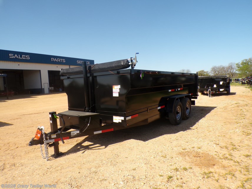 New 2025 Texas Pride 7X16X3 Dump Trailer 16K LB GVWR available in Whitesboro, Texas
