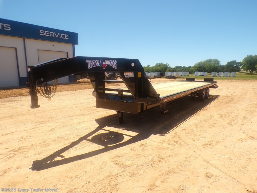 New 2025 Texas Bragg 102X29 Gooseneck Deckover Flatbed Trailer 14K LB available in Whitesboro, Texas