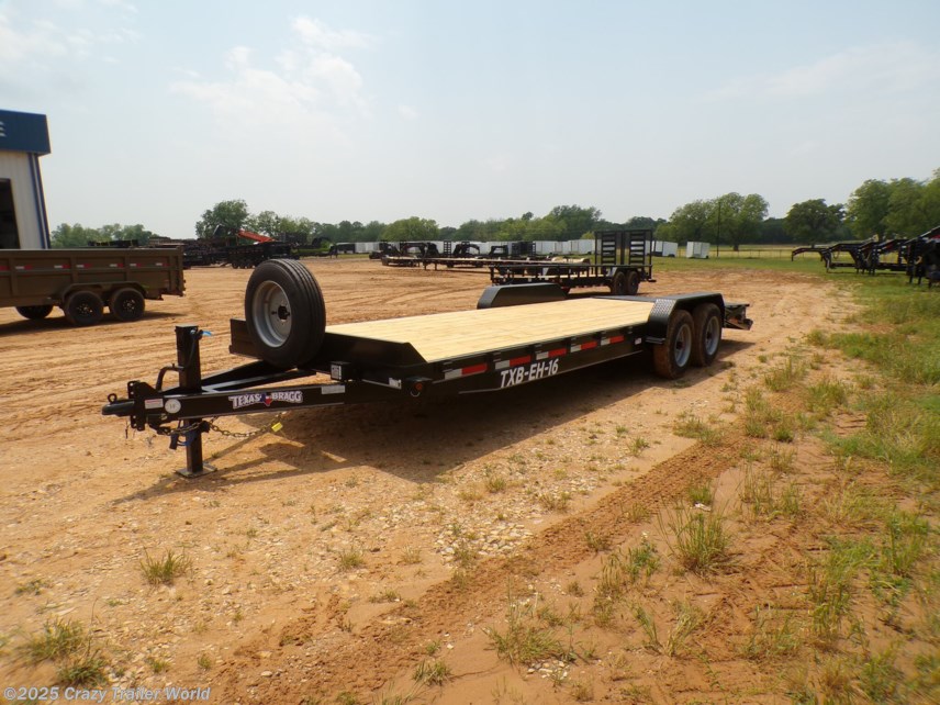 New 2025 Texas Bragg 83X24 Flatbed Equipment Trailer 16K LB GVWR available in Whitesboro, Texas