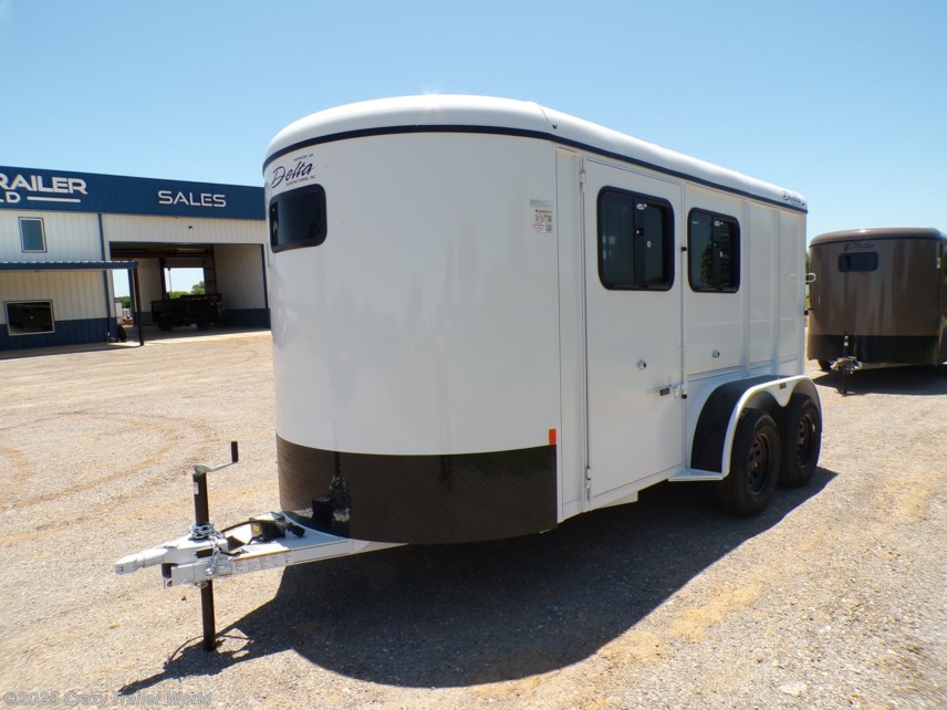 New 2025 Delta 600 Combo 14&apos; Horse Trailer available in Whitesboro, Texas