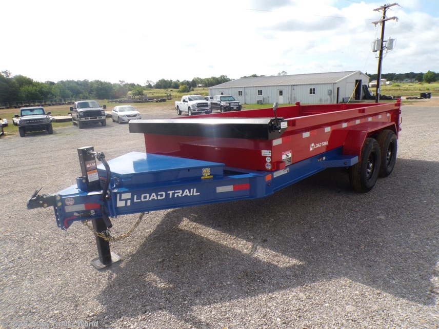New 2025 Load Trail DE 83X14 Red White Blue Dump Trailer 14K LB available in Whitesboro, Texas