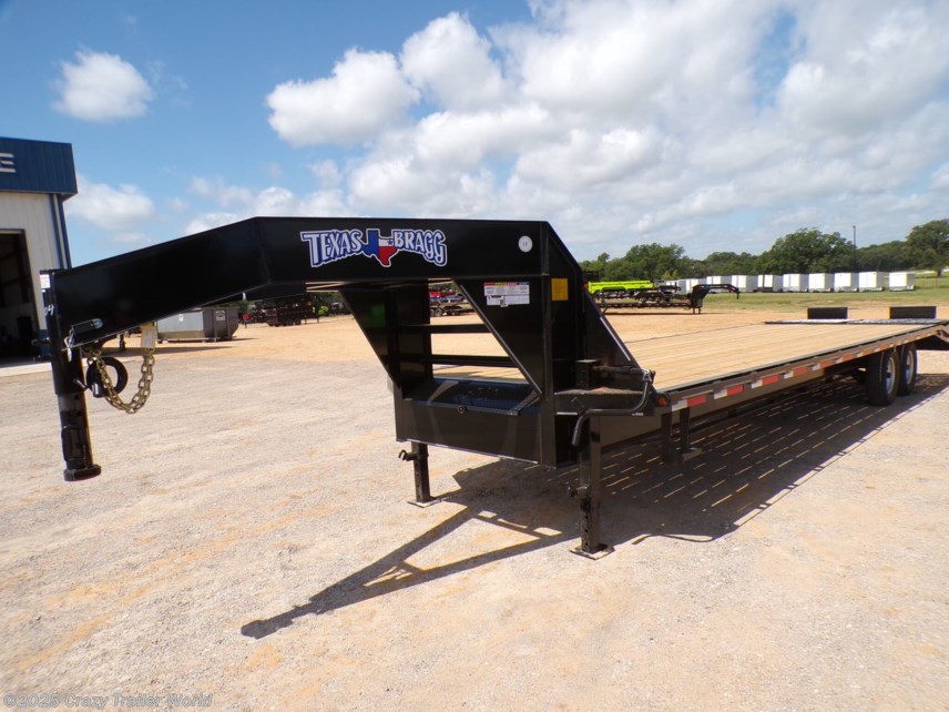 New 2025 Texas Bragg 102X29 Gooseneck Deckover Flatbed Trailer 14K LB available in Whitesboro, Texas