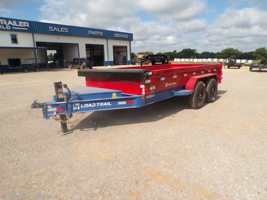 New 2025 Load Trail DE 83X14 Red White Blue Dump Trailer 14K LB available in Whitesboro, Texas