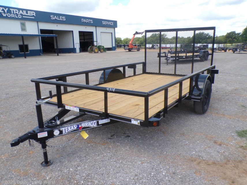 New 2025 Texas Bragg 77X12 PipeTop Utility Trailer available in Whitesboro, Texas