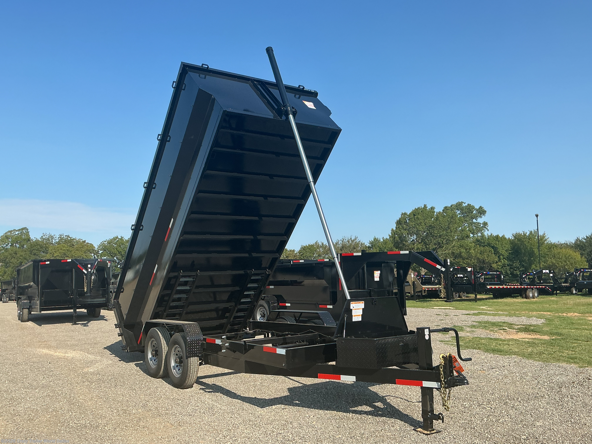 2025 Texas Pride 7x16x4 Telescopic Dump Trailer 14k LB GVWR
