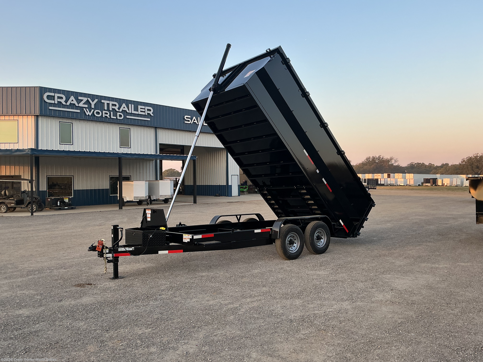 2026 Texas Pride 7x16x4 Telescopic Dump Trailer 14k LB GVWR