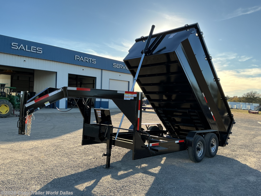 2026 Texas Pride 7x14x4 Telescopic Gooseneck Dump Trailer 16k GVWR