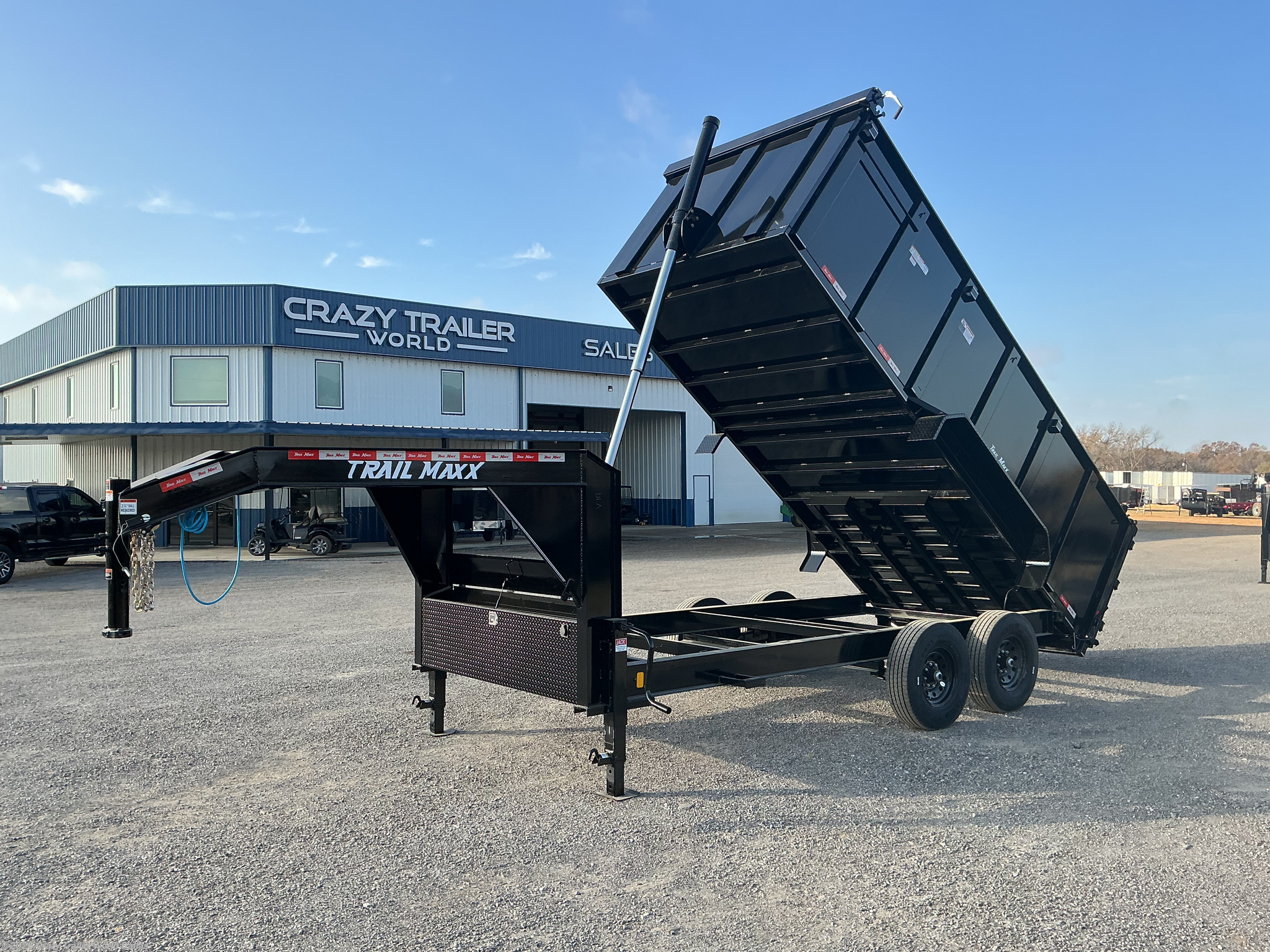 2025 Trailmaxx 83X16X4 Telescopic Gooseneck Dump Trailer 14K LB