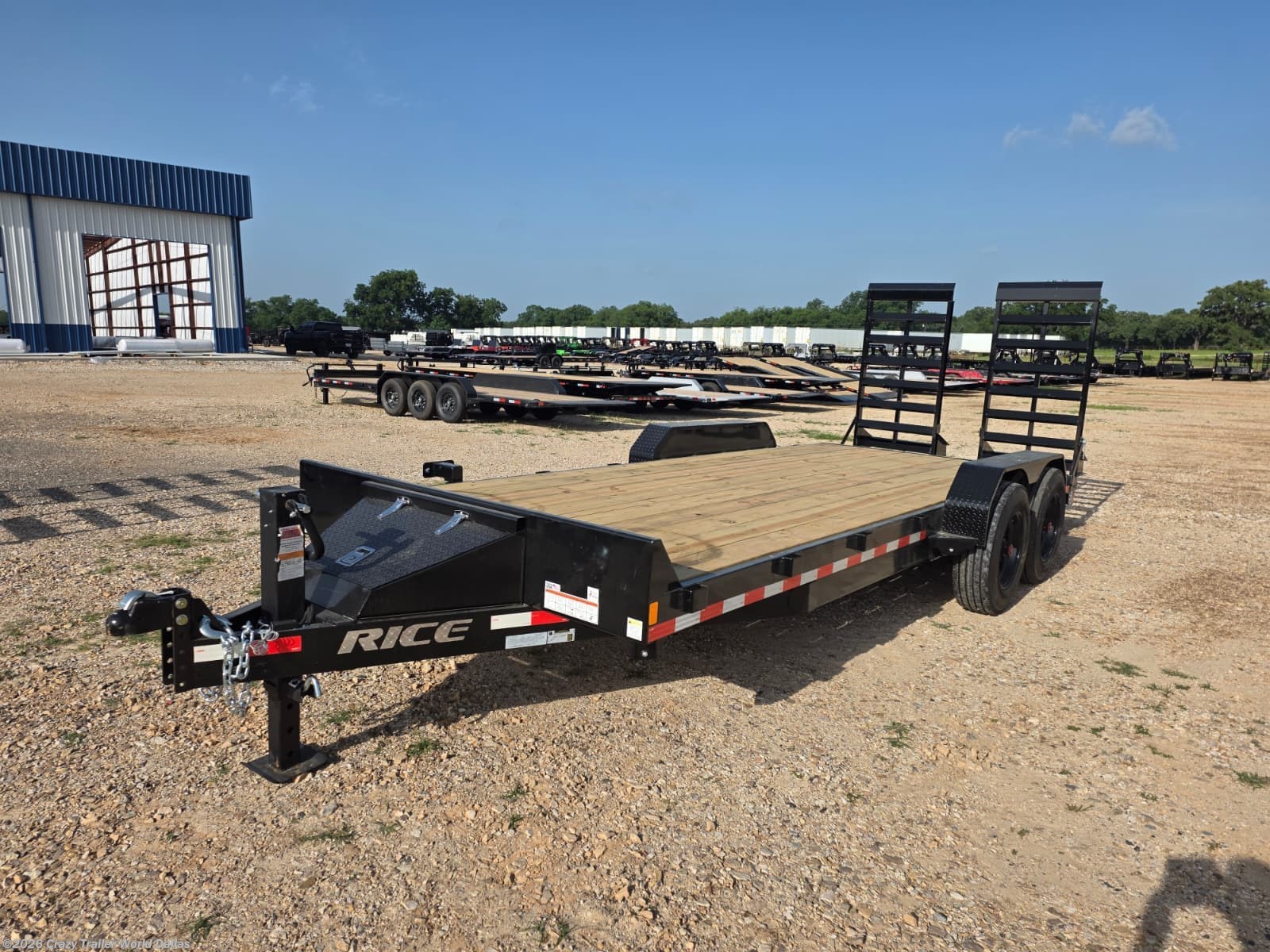 2026 Rice Trailers 82X20 Flatbed Equipment Trailer 16K LB