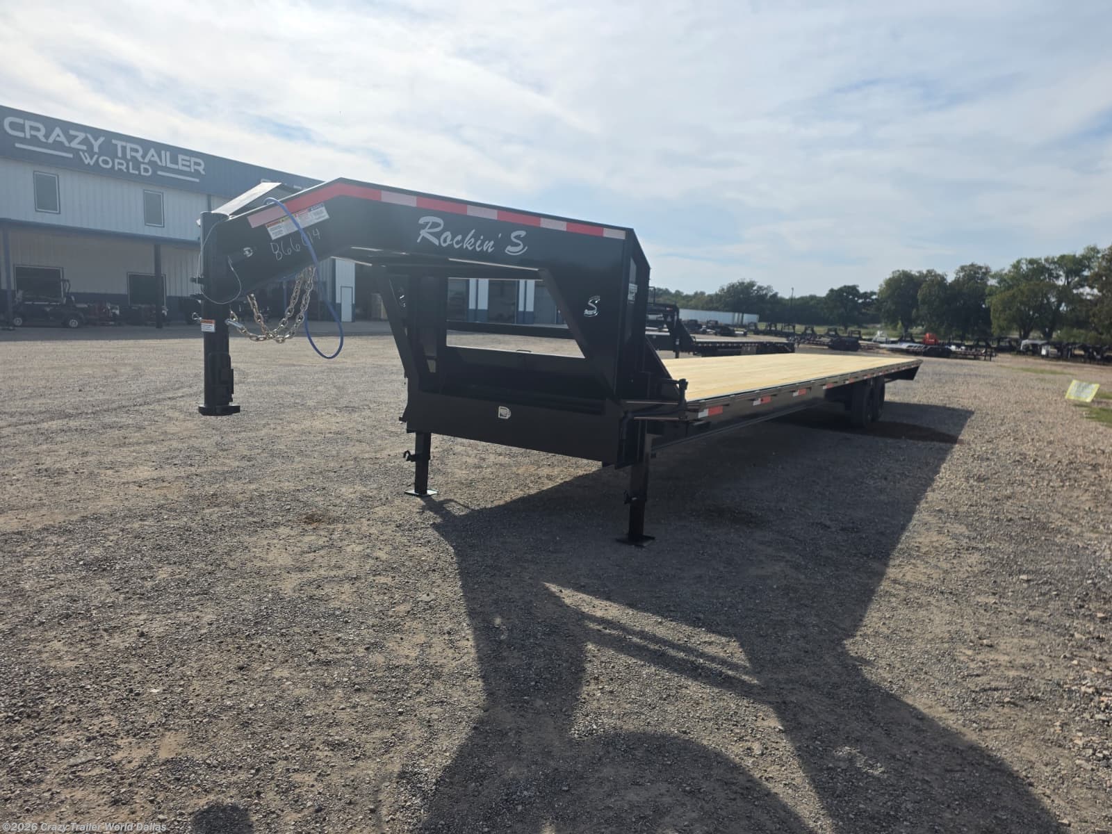 2026 Rockin' S 102X40 Deckover Flatbed Gooseneck Trailer 16K LB