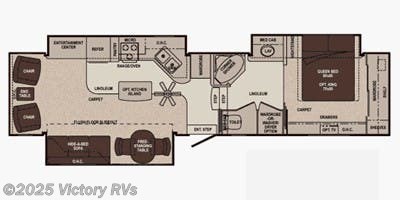 2011 Carriage Cameo 37KS3 floorplan image