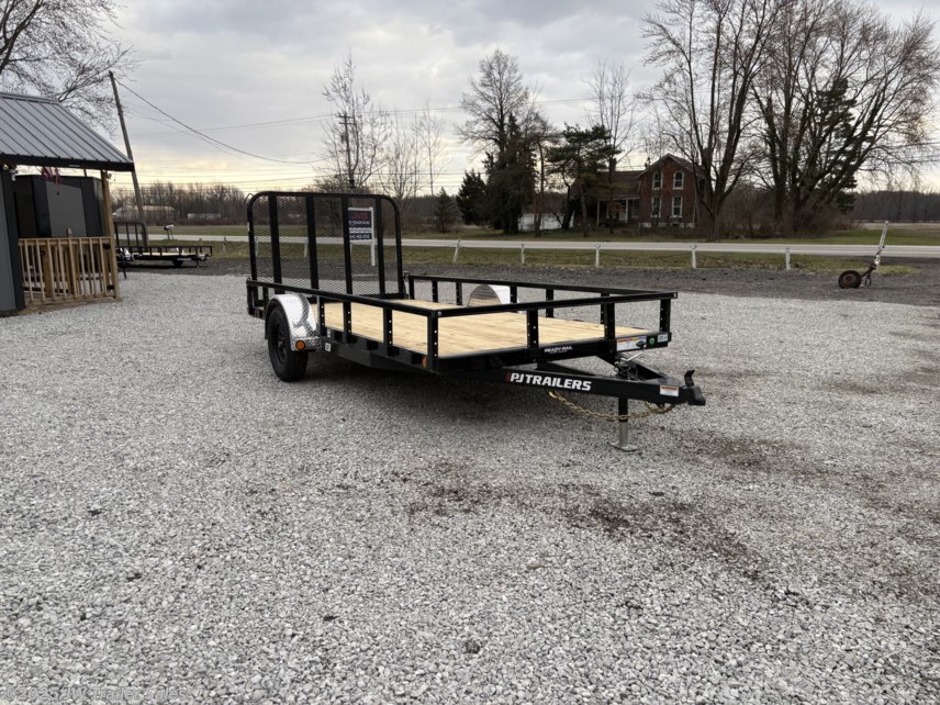 New 2025 PJ Trailers Utility 77&quot;x14&apos; SA Utility Stock# 678350 available in Columbia Station, Ohio