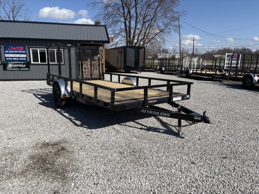 New 2025 PJ Trailers Utility 83&quot;x14&apos; SA Utility Stock# 678357 available in Columbia Station, Ohio