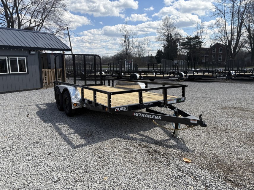 New 2025 PJ Trailers Utility 77&quot;x14&apos; TA Utility Stock# 678361 available in Columbia Station, Ohio
