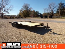 New 2024 Triple Crown 7X18 Flatbed Car Hauler Trailer 7K LB available in Hattiesburg, Mississippi