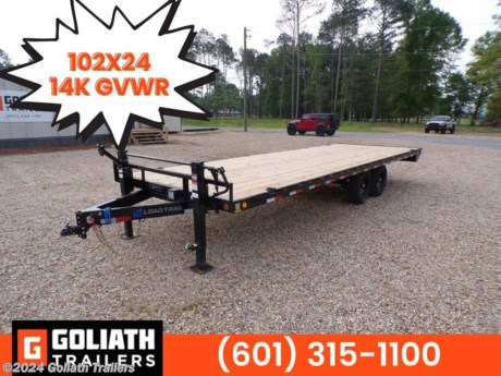 &lt;p&gt;&lt;strong&gt;102&quot; x 24&#39; Deck Over Equipment Trailer&lt;/strong&gt;&lt;br&gt;* ST235/80 R16 LRE 10 Ply. &lt;br&gt;* 6&quot; Channel Frame&lt;br&gt;* Coupler 2-5/16&quot; Adjustable (6 HOLE)&lt;br&gt;* Treated Wood Floor&lt;br&gt;* 2 - 7,000 Lb Dexter Spring Axles ( Elec FSA Brakes on both axles)&lt;br&gt;* REAR Slide-IN Ramps 8&#39; x 16&quot;&lt;br&gt;* 16&quot; Cross-Members&lt;br&gt;* Jack Spring Loaded Drop Leg 2-10K&lt;br&gt;* Lights LED (w/Cold Weather Harness)&lt;br&gt;* 4 - D-Rings 4&quot; Weld On&lt;br&gt;* Road Service Program&amp;nbsp;&lt;br&gt;* Spare Tire Mount&lt;br&gt;* Black (w/Primer)&lt;br&gt;DK0224072&lt;/p&gt;
&lt;ul&gt;
&lt;li&gt;
&lt;p class=&quot;MsoNormal&quot;&gt;If you are interested in this trailer, please contact the Dealership to ensure that this trailer is still available. All Trailers are discounted for Cash or Finance Price. Pricing of trailers on this web site may include options that may have been installed at the Dealership. The prices on the website do not include tax, title, plate and doc fees. Please contact the Dealership for latest pricing. Published price subject to change without notice to correct errors or omissions or in the event of inventory fluctuations. We charge a convenience fee on credit card purchases. Please contact store by email or phone for additional details.&lt;/p&gt;
&lt;p class=&quot;MsoNormal&quot;&gt;While every effort has been made to ensure display of accurate data, the listings within this web site may not reflect all accurate items. Accessories, color and options may vary. All Inventory listed is subject to prior sale. The trailer photo displayed may be an example only. Trailer Photos may not match exact trailer. Please confirm price with Dealership. See Dealership for details.&lt;/p&gt;
&lt;/li&gt;
&lt;/ul&gt;