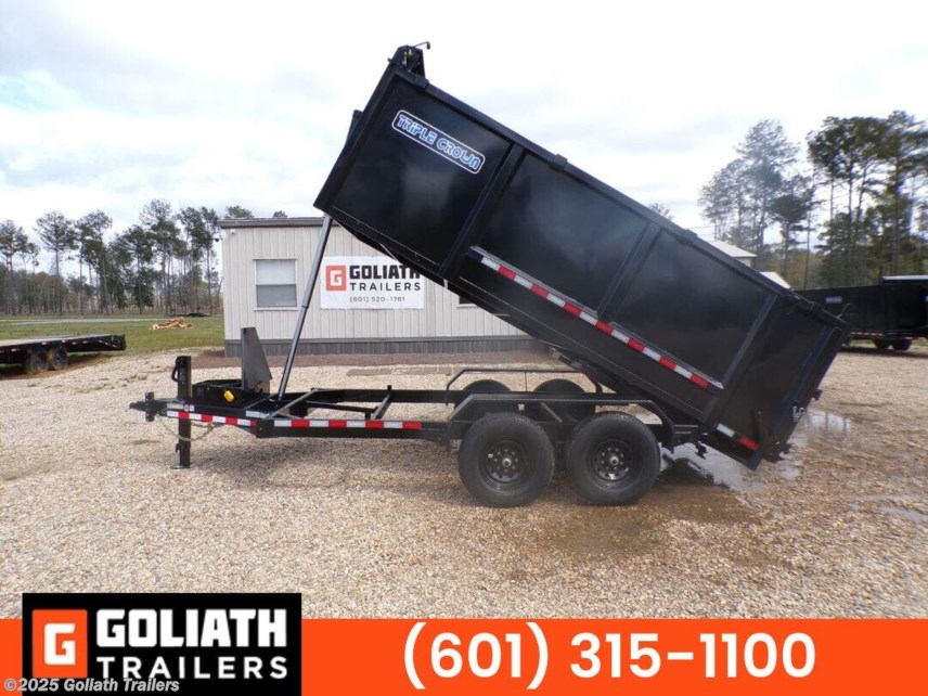New 2025 Triple Crown 7X14X4 HD Dump Trailer 14K LB GVWR available in Hattiesburg, Mississippi