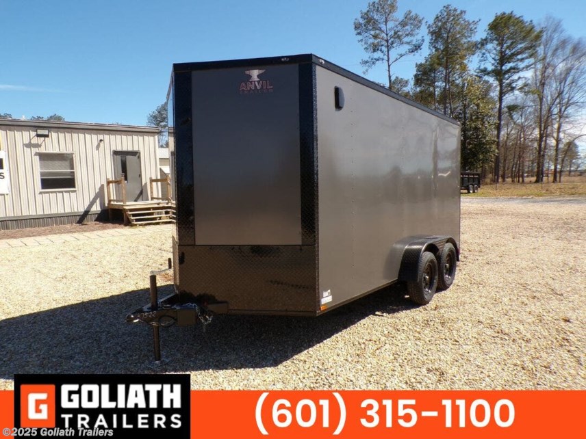 New 2025 Anvil 7X14 Extra Tall Blackout Enclosed Cargo Trailer 7K available in Hattiesburg, Mississippi
