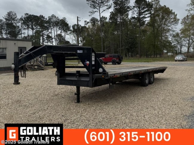 2018 East Texas Trailers 102x25 Gooseneck Flatbed Trailer 14K GVWR
