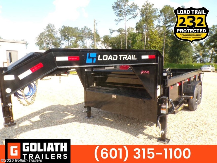 New 2025 Load Trail DG 83X16X2 Gooseneck Low Pro Dump 14K GVWR available in Hattiesburg, Mississippi