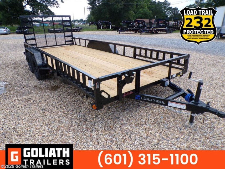 New 2025 Load Trail UE 83X18 Utility Trailer w/Side Rail Ramps 7K GVWR available in Hattiesburg, Mississippi