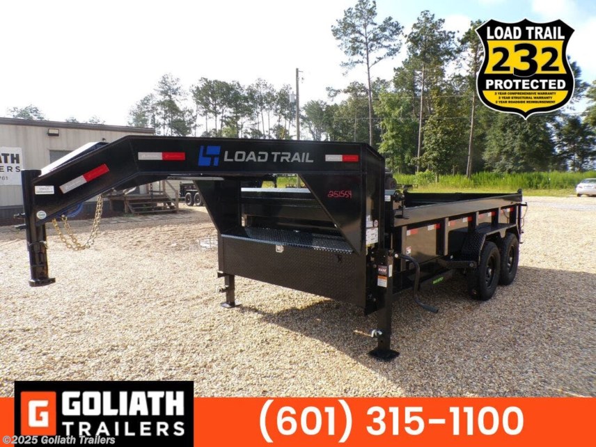 New 2025 Load Trail DG 83X14X2 Low Pro Gooseneck Dump Trailer 14K GVWR available in Hattiesburg, Mississippi