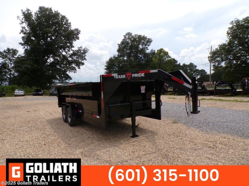 New 2025 Texas Pride 7X16X3 Gooseneck Telescopic Dump Trailer 16K GVWR available in Hattiesburg, Mississippi
