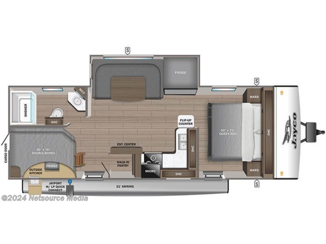 2023 Jayco Jay Feather 24BH - New Travel Trailer For Sale by Midway RV in Billings, Montana