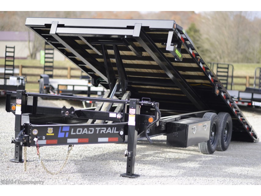 New 2024 Load Trail PE 102&quot; x 22&apos; Tandem Pintle Hook Equipment Tilt Deck available in Irvington, Kentucky