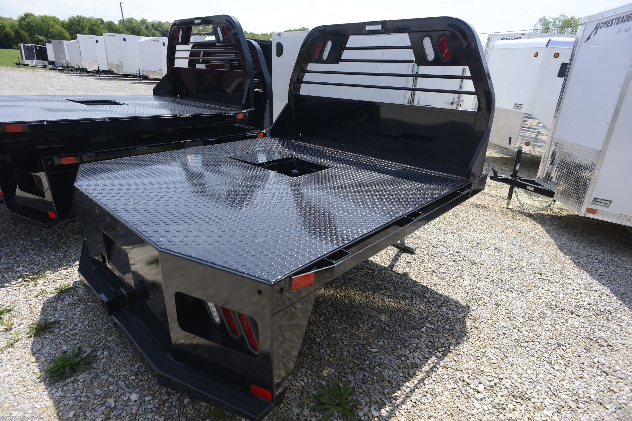 2025 FD Flat Deck, 84" wide, 7'0 long, 40" Gooseneck We by 903 Beds from Duracountry in Irvington, Kentucky