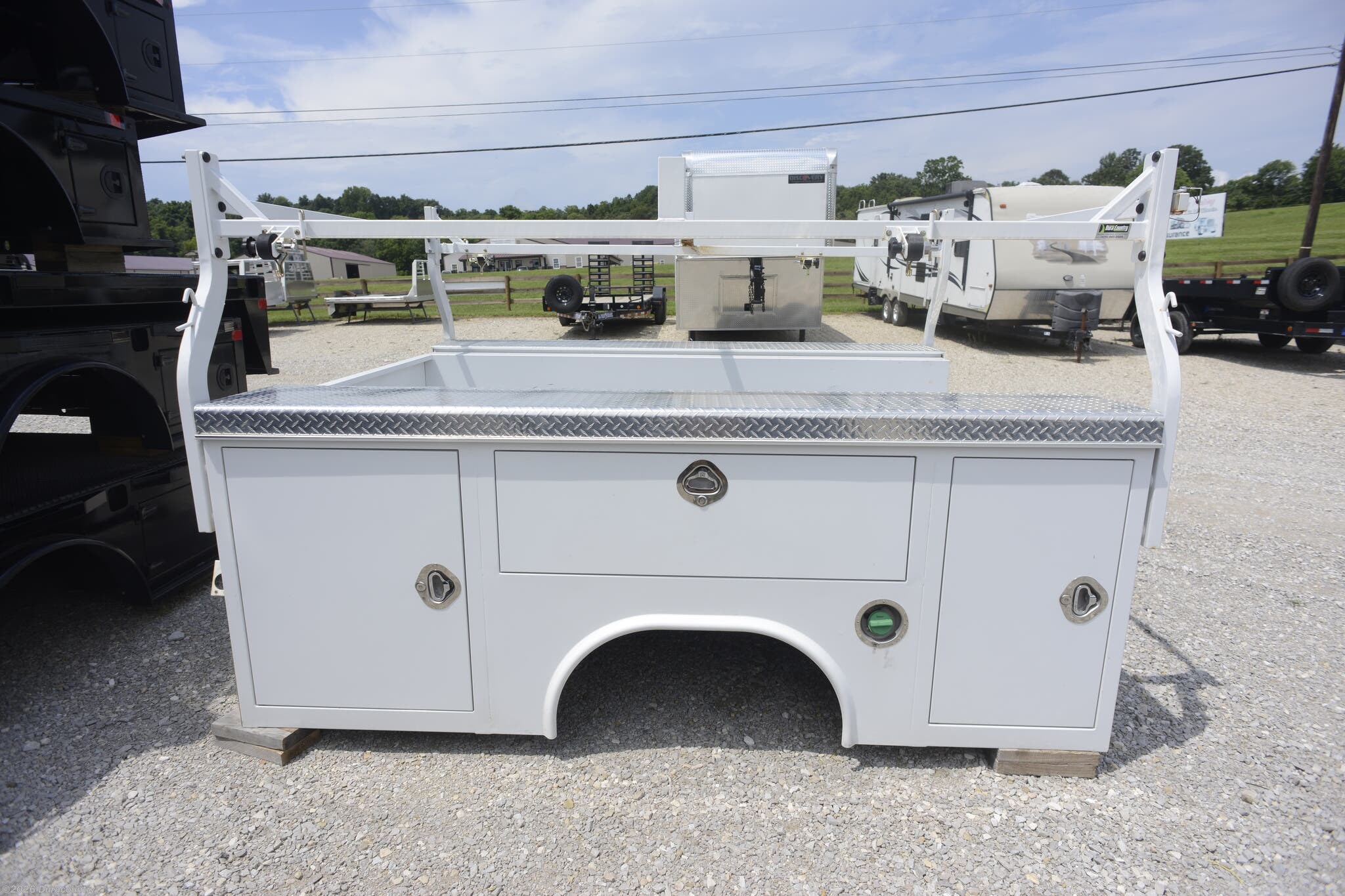 2024 97" x 9' 4" Cab Chassis Service Body with L. Rack by Royal T Trailers from Duracountry in Irvington, Kentucky
