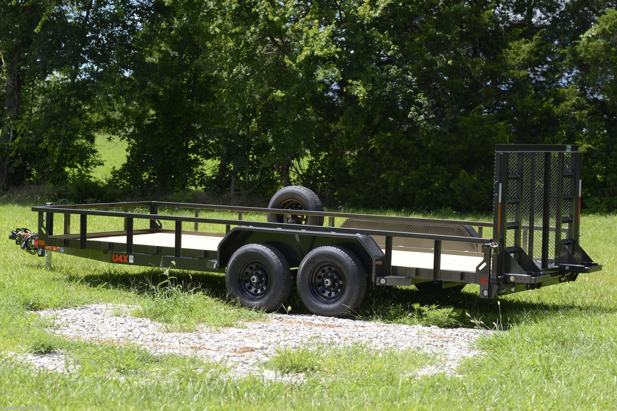 2027 U4X Gray 83" x 18' Tandem Axle Utility Trailer 10K by MAXX-D from Duracountry in Irvington, Kentucky