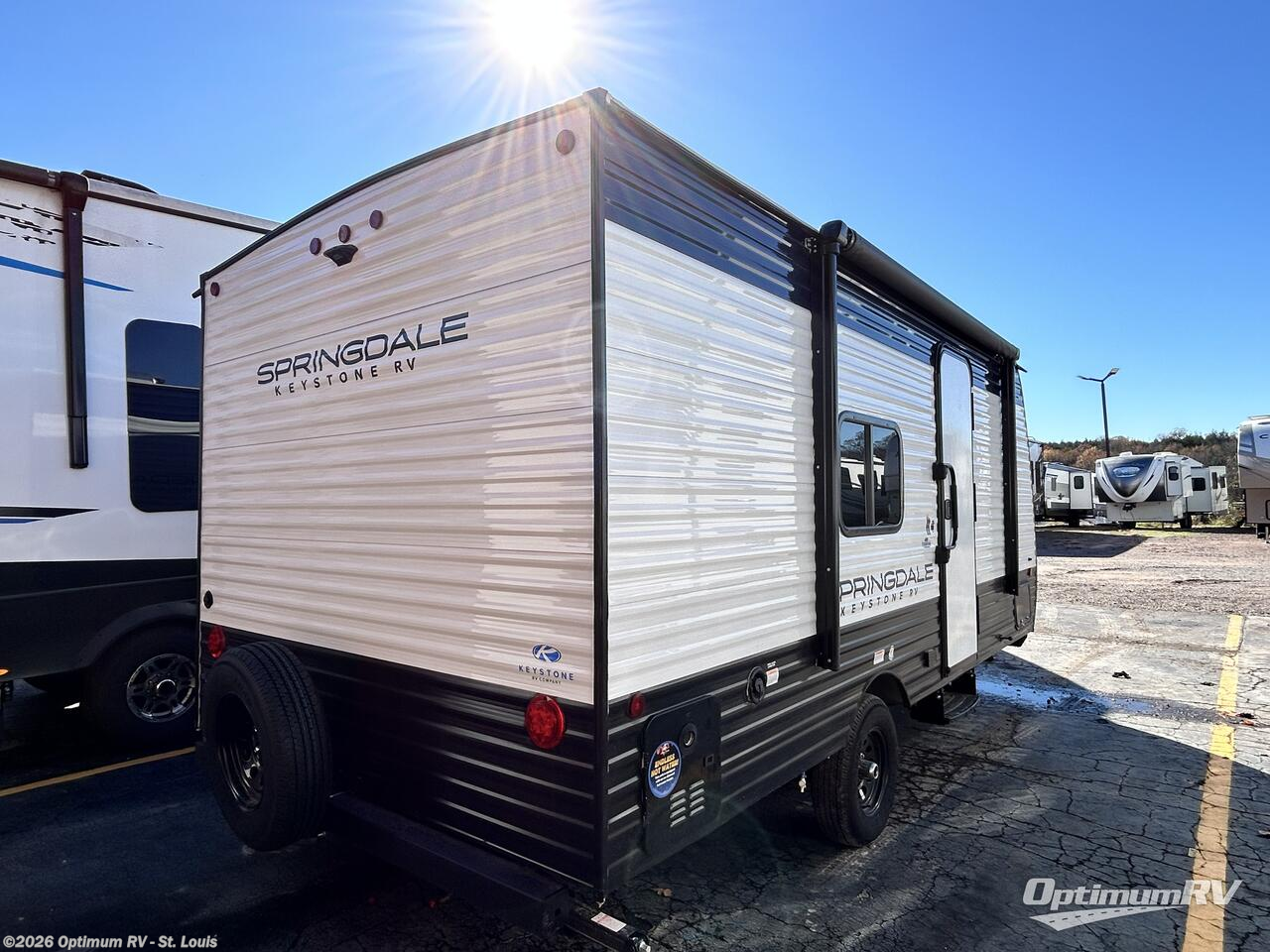 2025 Keystone Springdale Classic Mini 1700FQ - New Travel Trailer For Sale by Optimum RV - St. Louis in Festus, Missouri features Awning