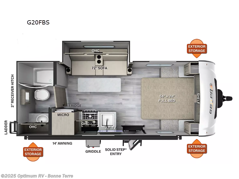 2024 Forest River Rockwood Geo Pro G20FBS RV for Sale in Bonne Terre