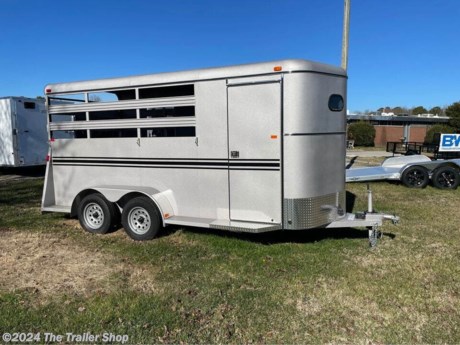 &lt;p&gt;Brand New ! 3 horse slant load with tack room, 14&amp;rsquo; long, 6&amp;rsquo; wide , 7&amp;rsquo; ceiling, 48&amp;rdquo; solid sides, swing divider, 2 saddle rack in dressing room, 38&amp;rdquo; wide divider, padded butt chain, stall mat , 12V dome light, window in nose, 3,500 pound axles with brakes and 15&amp;rdquo; radial tires, 2&amp;rdquo; coupler. Financing available with approved credit application.&lt;/p&gt;