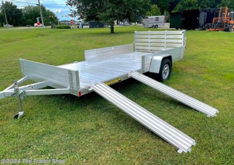 &lt;p&gt;12&quot; Solid front &amp;bull; 2) 69&quot;x12&quot; Front side ramps - 12&quot; solid side on balance of trailer &amp;bull; Aluminum bi-fold rear tailgate - 75.5&quot; wide x 60&quot; long &amp;bull; 3500# Rubber torsion axle - No brakes - Easy lube hubs (2990 GVWR) &amp;bull; ST205/75R14 LRC Aluminum wheels &amp;amp; tires (1760# cap/tire) &amp;bull; Aluminum fenders &amp;bull; Extruded aluminum floor &amp;bull; A-Framed aluminum tongue, 48&quot; long with 2&quot; coupler &amp;bull; 6) Tie down loops on 8112 / 8) Tie down loops on 8113-8114-8115 &amp;bull; Swivel tongue jack, 1200# capacity &amp;bull; LED Lighting package, safety chains &amp;bull; Financing available with approved credit application&lt;/p&gt;