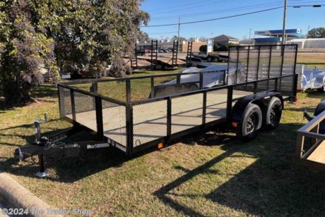 &lt;p&gt;2&amp;rsquo; mesh sides, 4&amp;rsquo; mesh ramp , treated wood deck, all LED lights, 3,500 pound axles with brakes and 15&amp;rdquo; radial tires, 77&amp;rdquo; wide, 16&amp;rsquo; long , 2 5/16&amp;rdquo; coupler. Financing available with approved credit application.&lt;/p&gt;