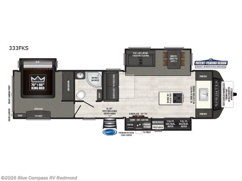 2019 Keystone Sprinter 333FKS #UT680168 - For Sale in Redmond, OR